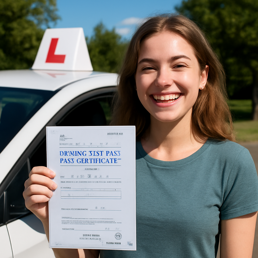 Successful learner driver who passed first time in Rochdale