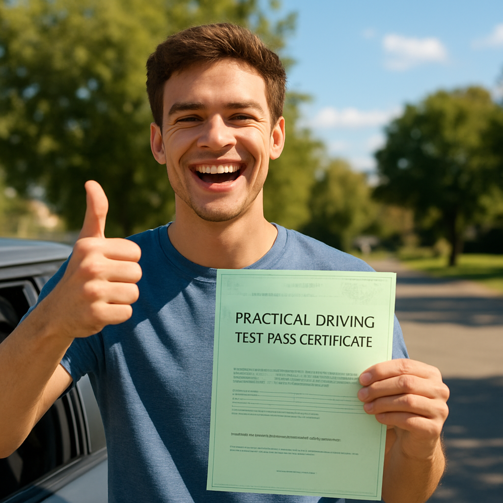 Successful learner driver who passed first time in Rochdale