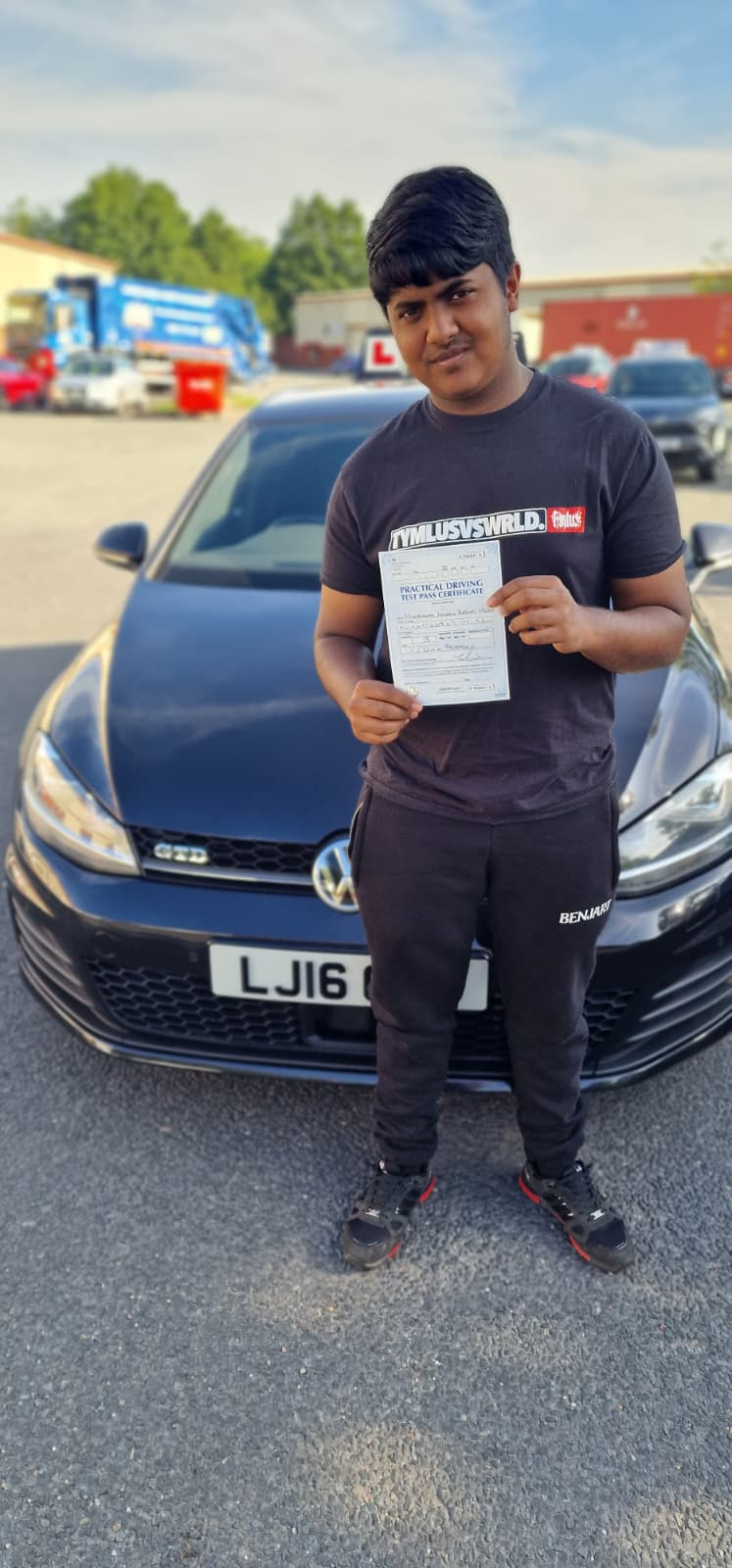 Successful learner driver who passed first time in Rochdale