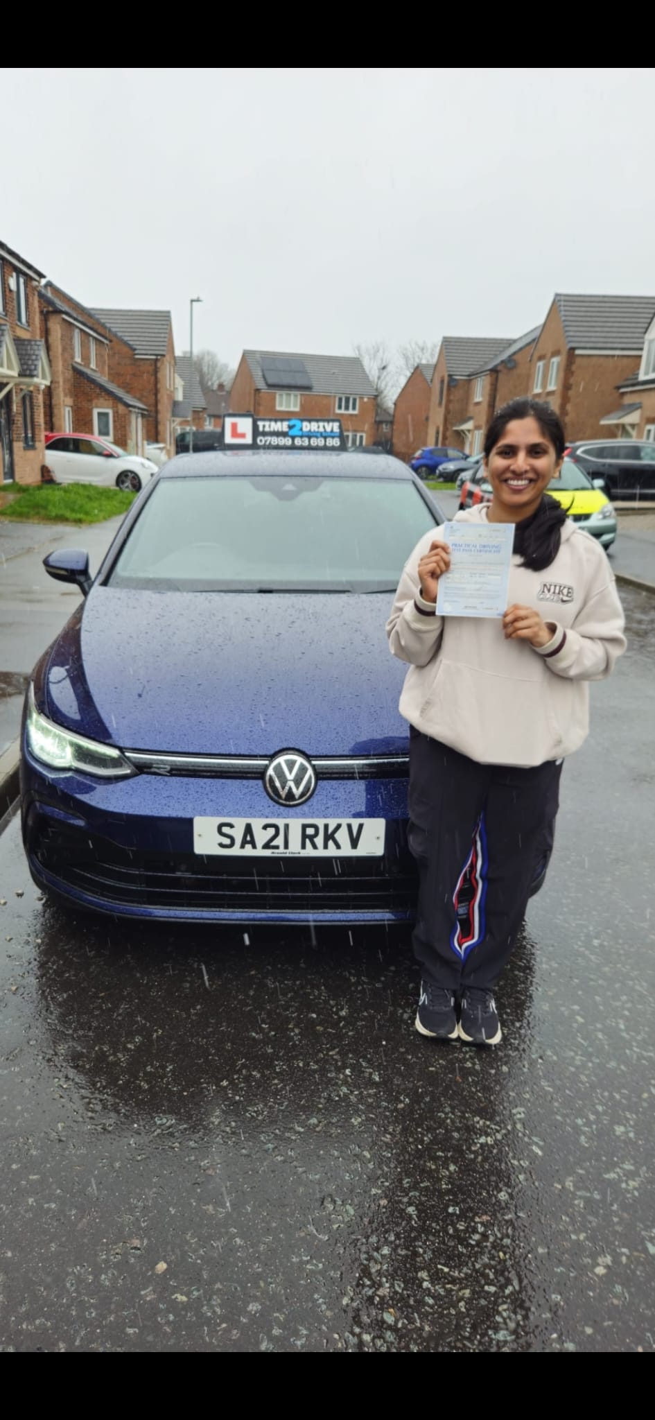 Successful learner driver who passed first time in Rochdale